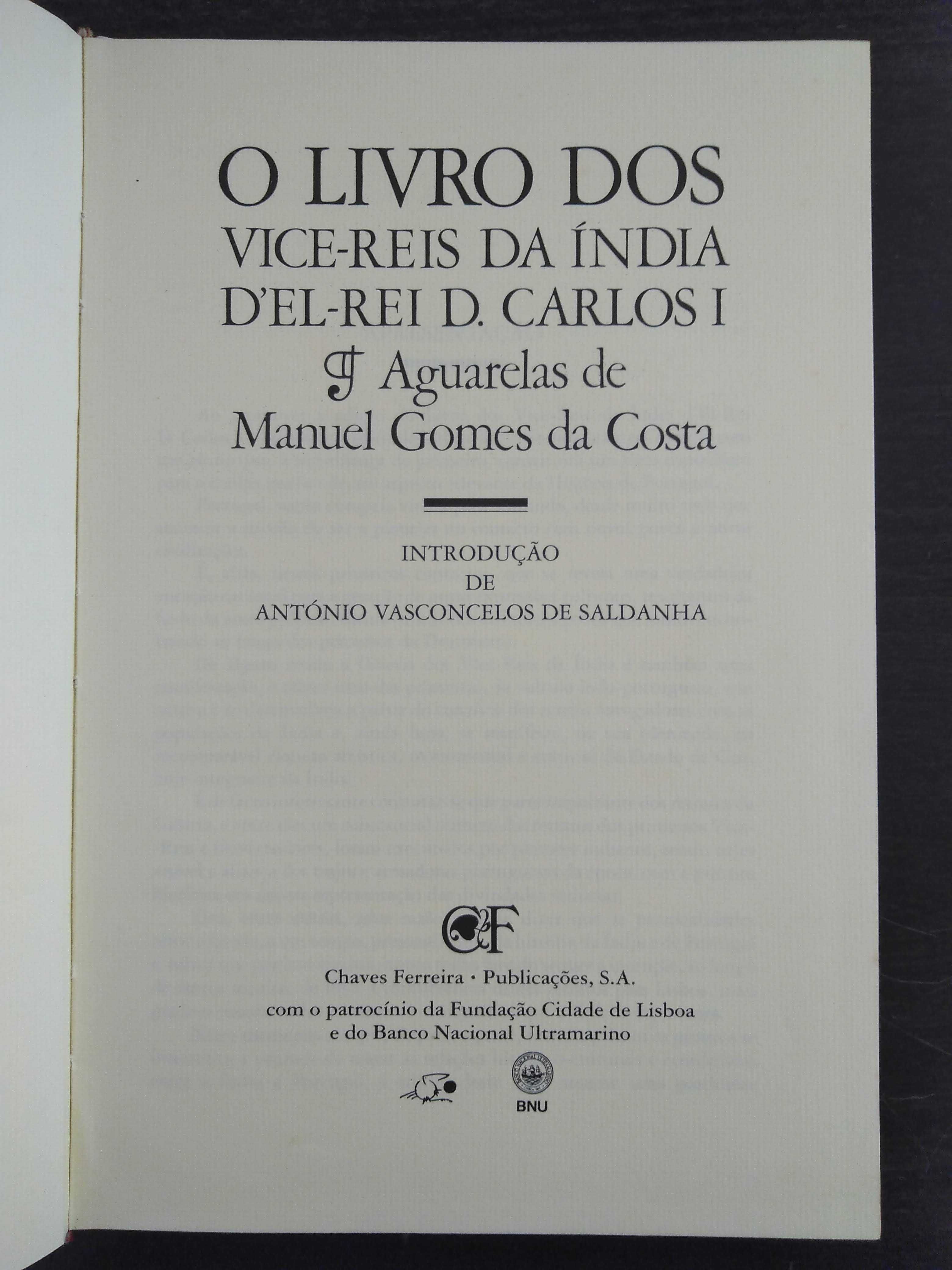 livro: “O livro dos Vice-Reis da Índia d’El-Rei D. Carlos I“