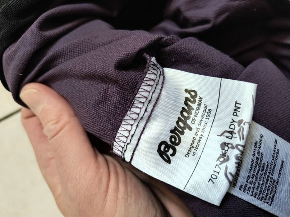 Spodnie softshell damskie Bergans XL turystyczne jesień zima