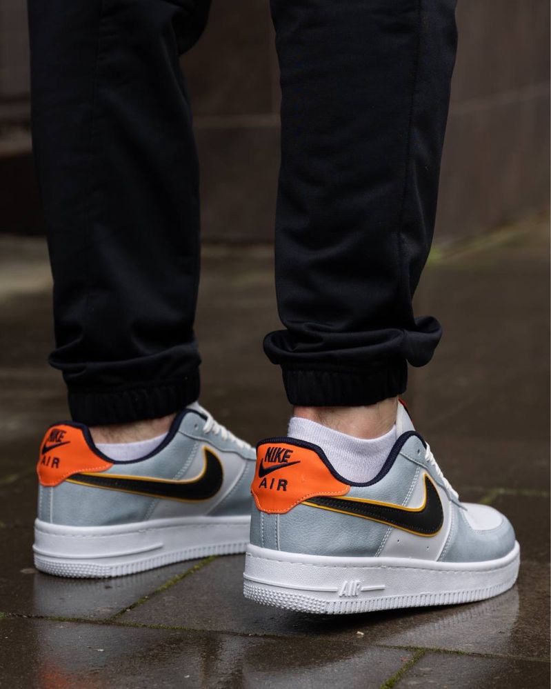 Кросівки Nike Air Force White Orange Black