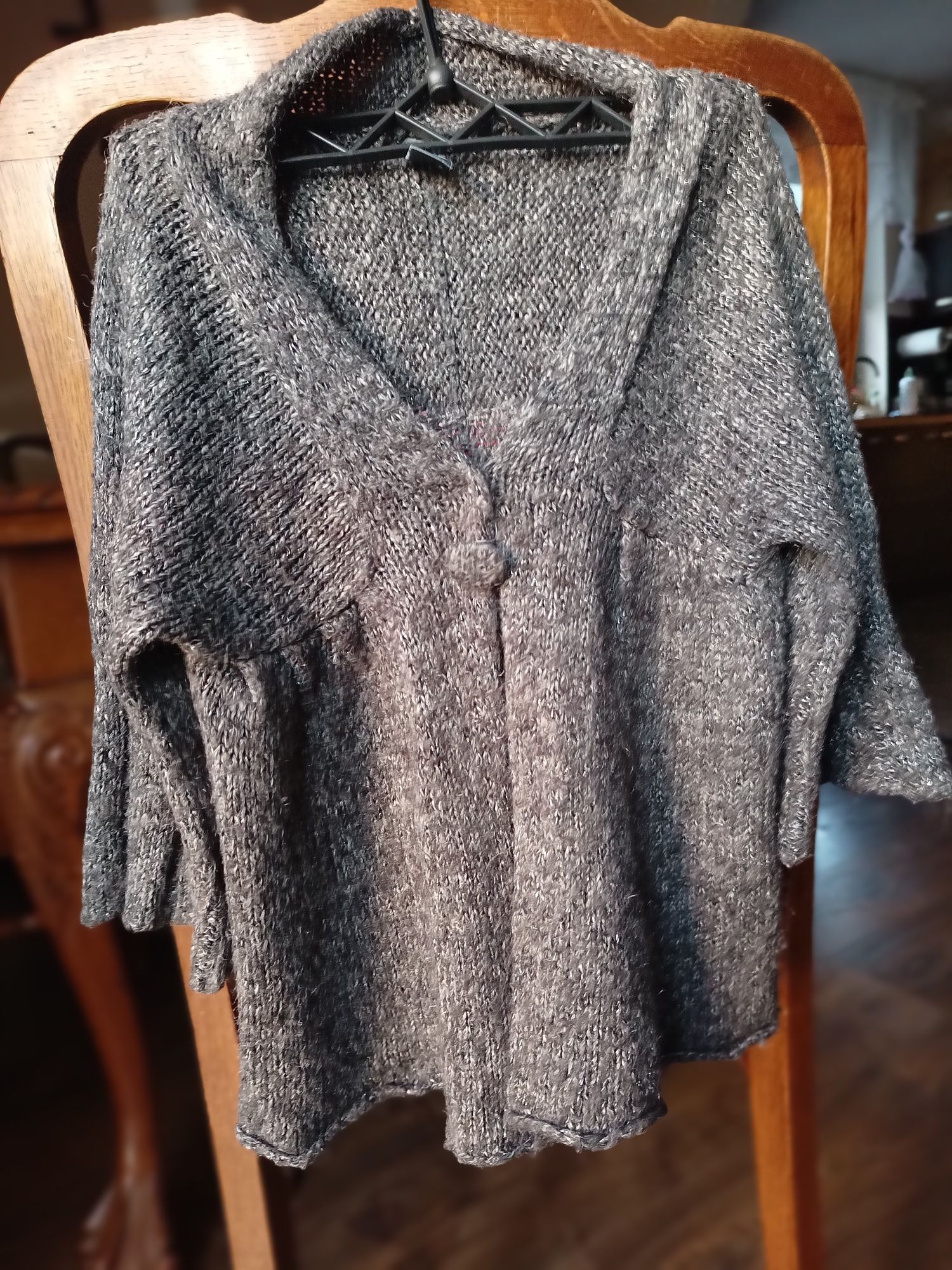 Sweterek Zara Kids r 128 z srebrna nitka