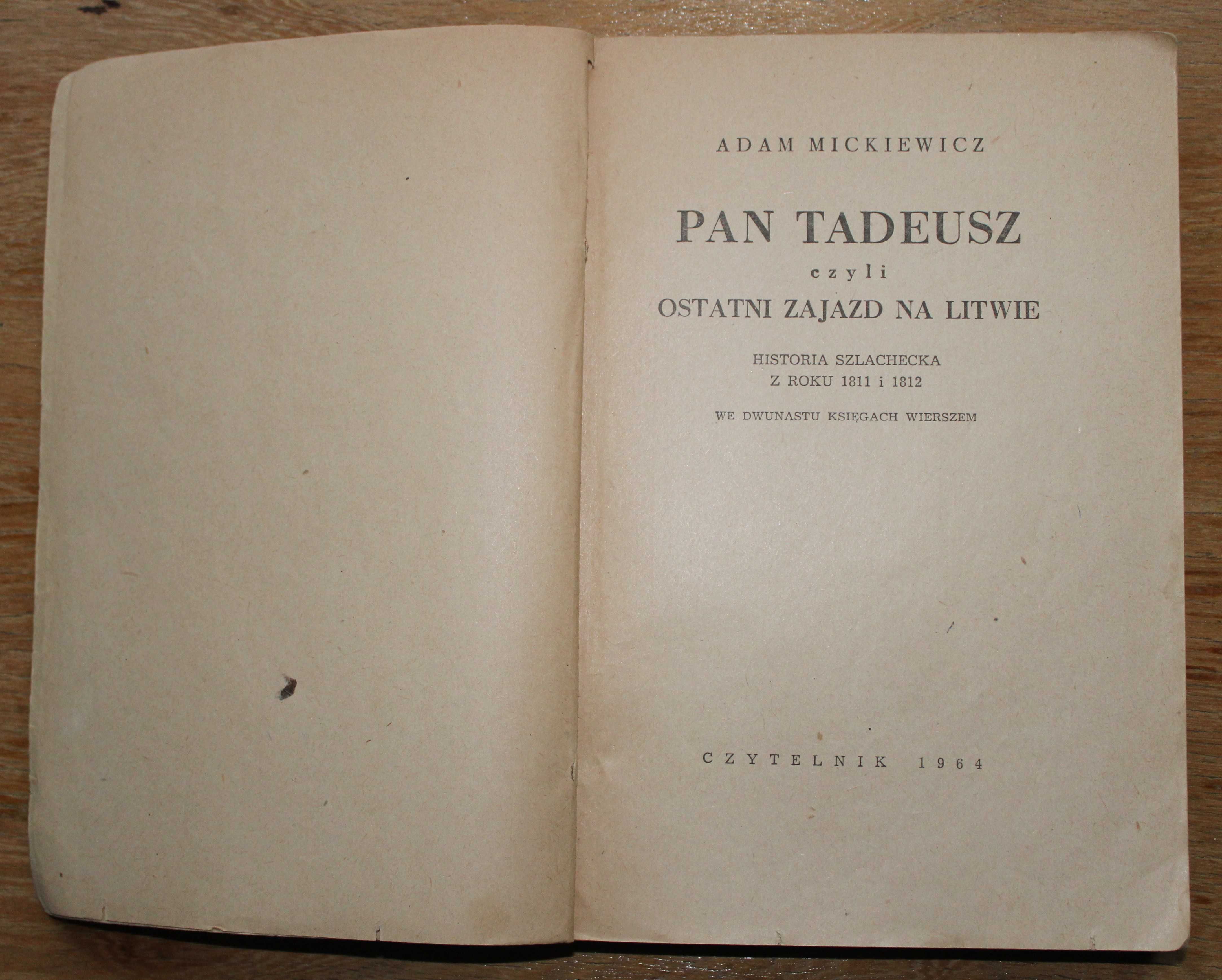 Adam Mickiewicz, Pan Tadeusz, Czytelnik 1964
