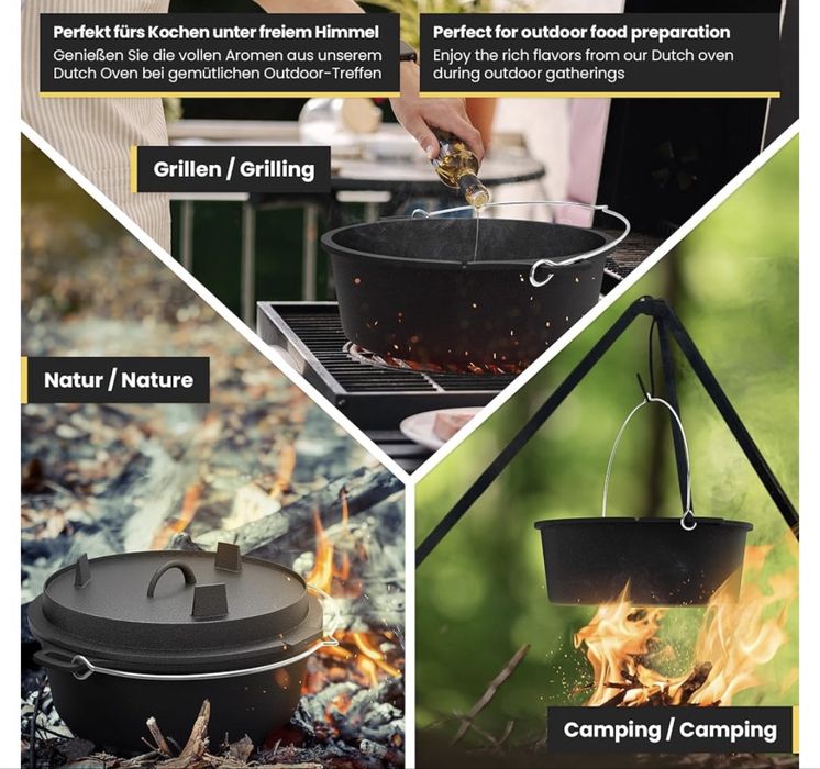 Holenderski piekarnik żeliwny