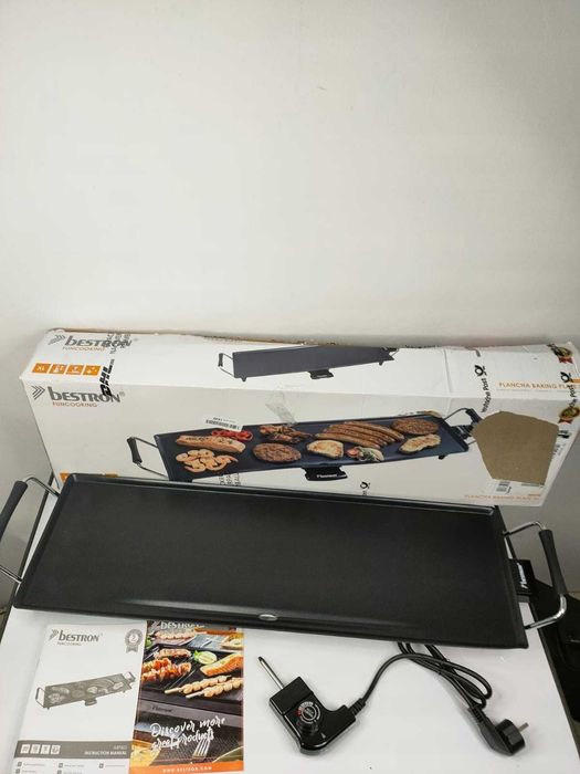 B251 Duży tradycyjny grill elektryczny 70cm Bestron  czarny 1800W