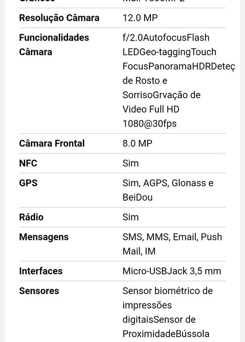 Telemóvel Huawei P8 Lite 2017