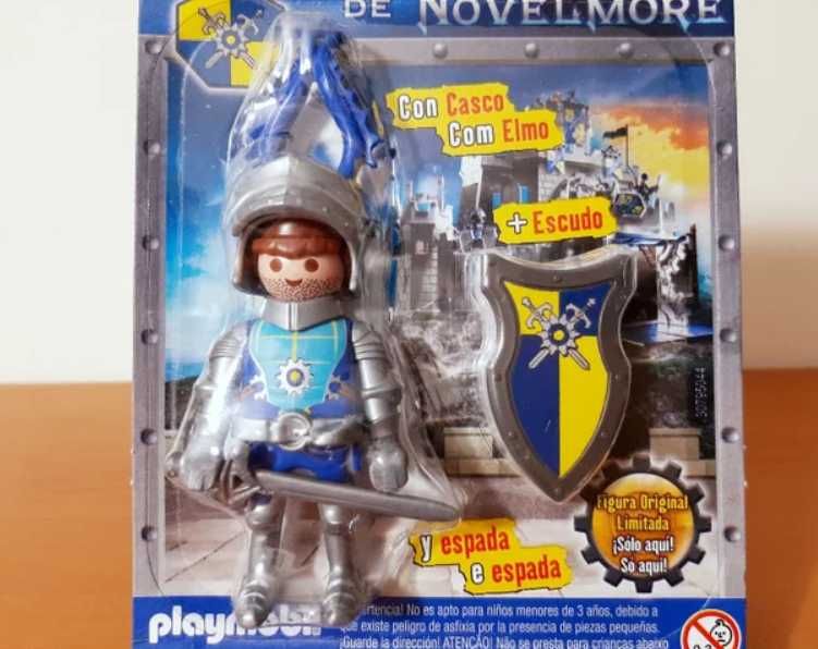 Playmobil - Cavaleiro de Novelmore com Elmo Escudo e Espada