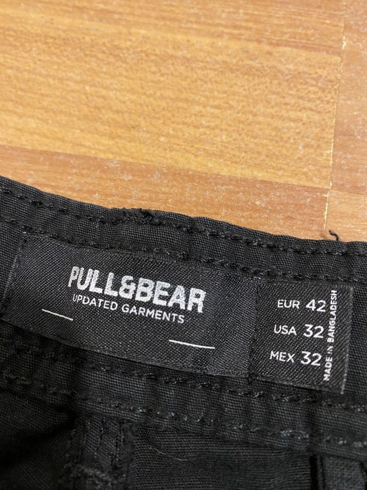 NEW | Новые Черные штаны карго на утяжках ZARA S,M,L,XL  размеры
