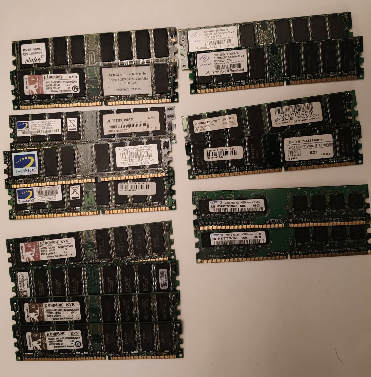 Memória DDR 512MB para PC