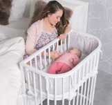 NOWE Łóżeczko Dostawne 3w1 Boxspring Comfort Plus babybay 3 kolory