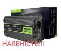 Инвертор GreenCell 12 v 230v, 1000/2000w Чистий сінус