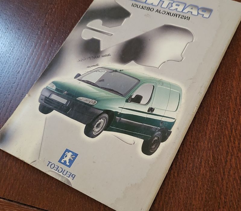 Instrukcja obsługi do Peugeot Partner I generacji