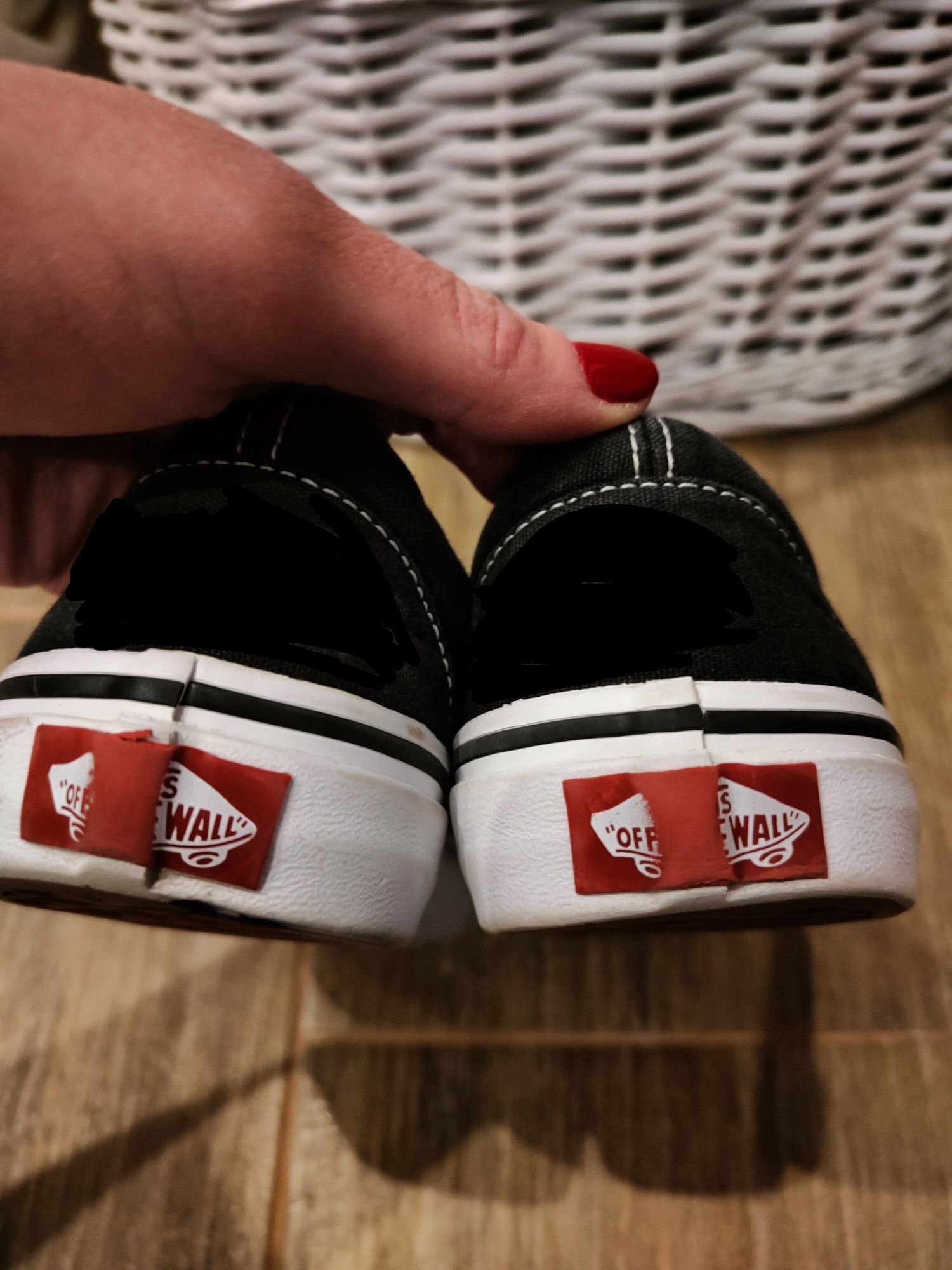 Vans tenisówki czarne, w bardzo dobrym stanie, rozm 36.Okazja.