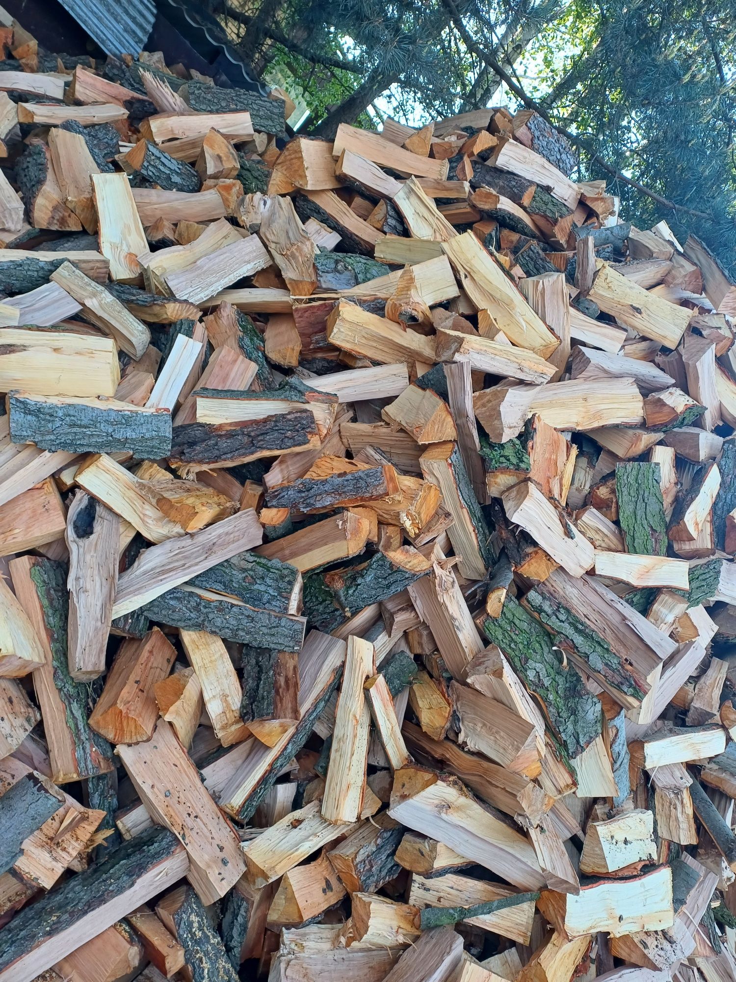 Drewno drzewo kominkowe olchą dąb opałowe liściaste transport grati