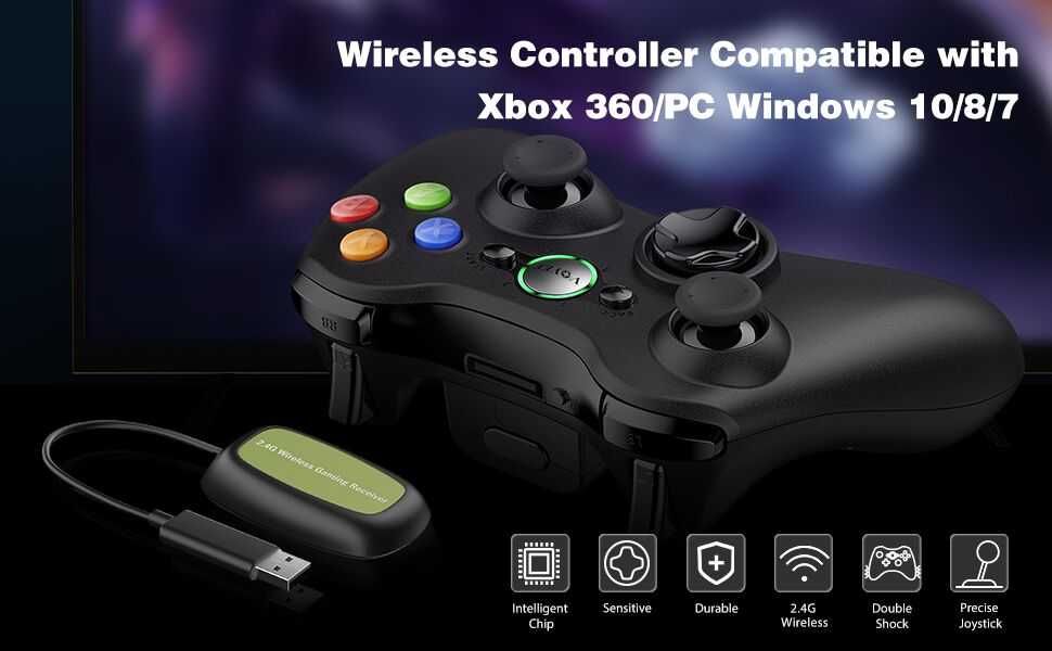 Comando XBOX 360 Windows sem fios Consola Joystick NOVO