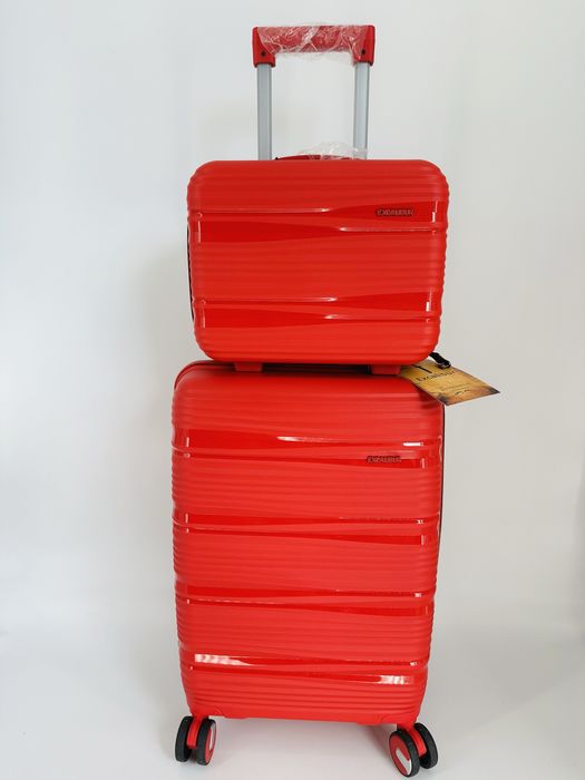 Nowy zestaw walizka i kuferek policarbon/ walizki