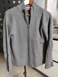 kardigan/szary sweter rozpinany na zamek w rozmiarze 4 firmy Jacket