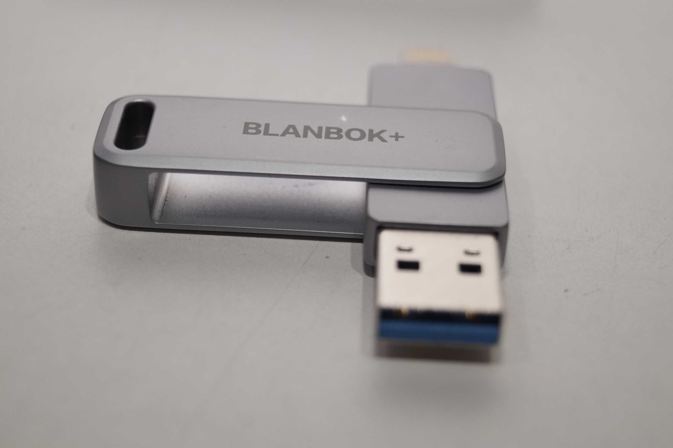 BLANBOK+ Pendrive Pamięć zewnętrzna USB Apple MFI USB-C 128GB iPhone