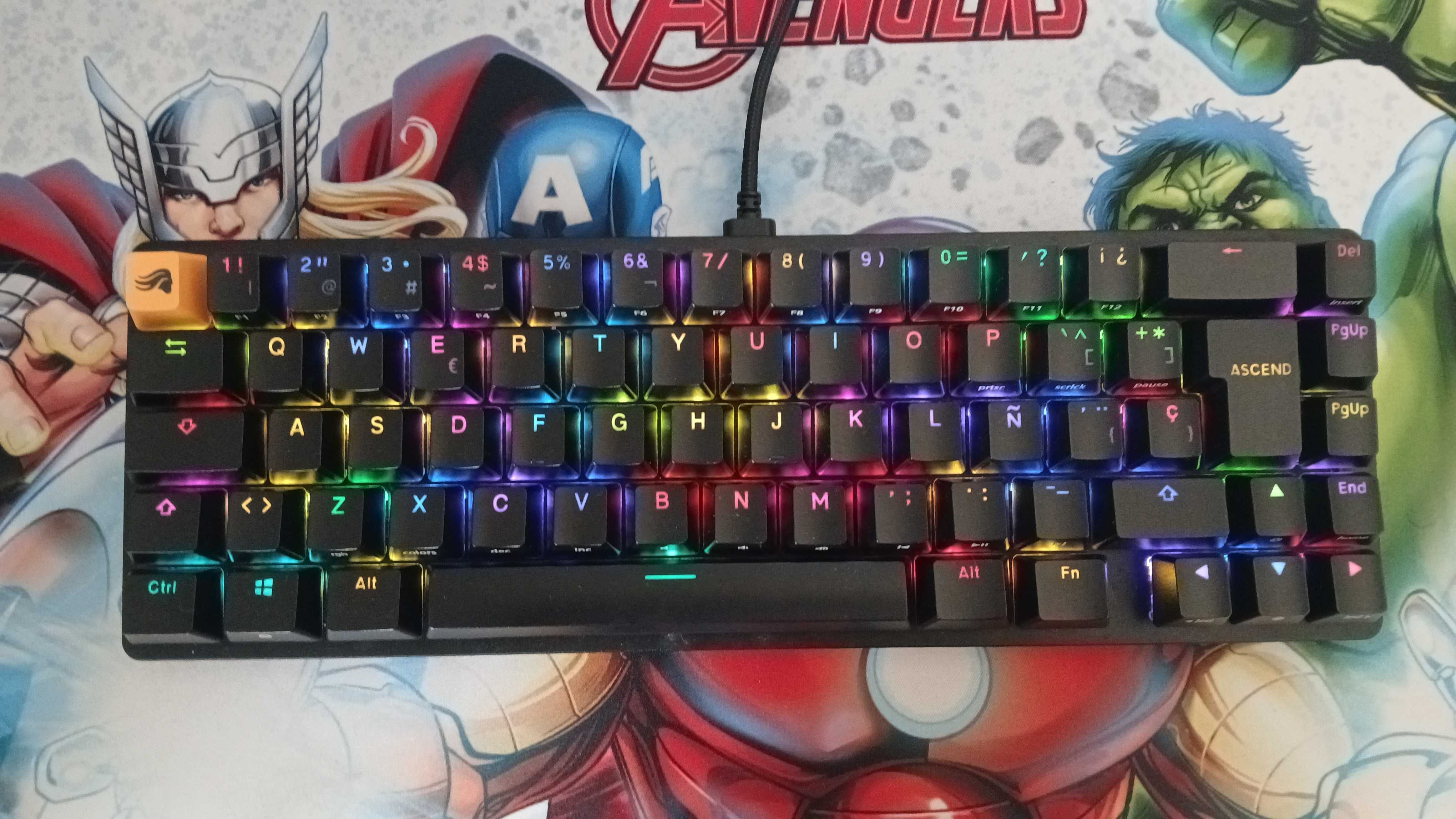 Teclado Mecânico Glorious GMMK 2 Compact Preto - Fox switch (ES)