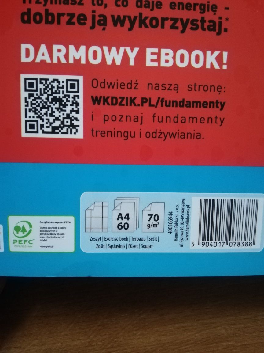 Zestaw 5 zeszytów zeszyt A4 60 kartek nowe komplet kratka