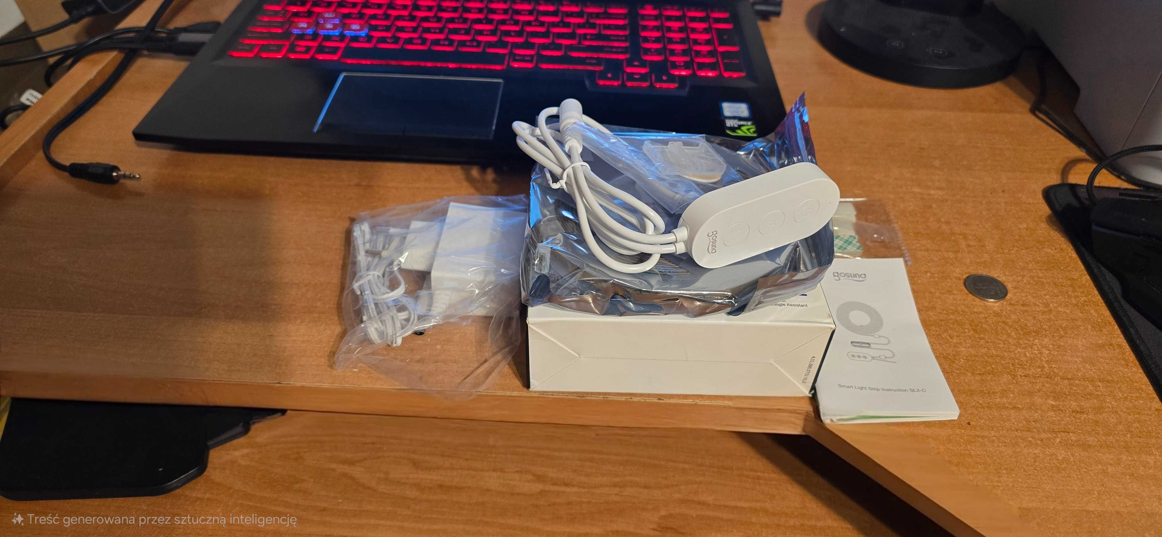 Inteligentna taśma LED RGB Gosund SL2-C, (5m)  Wi-Fi, 16W
