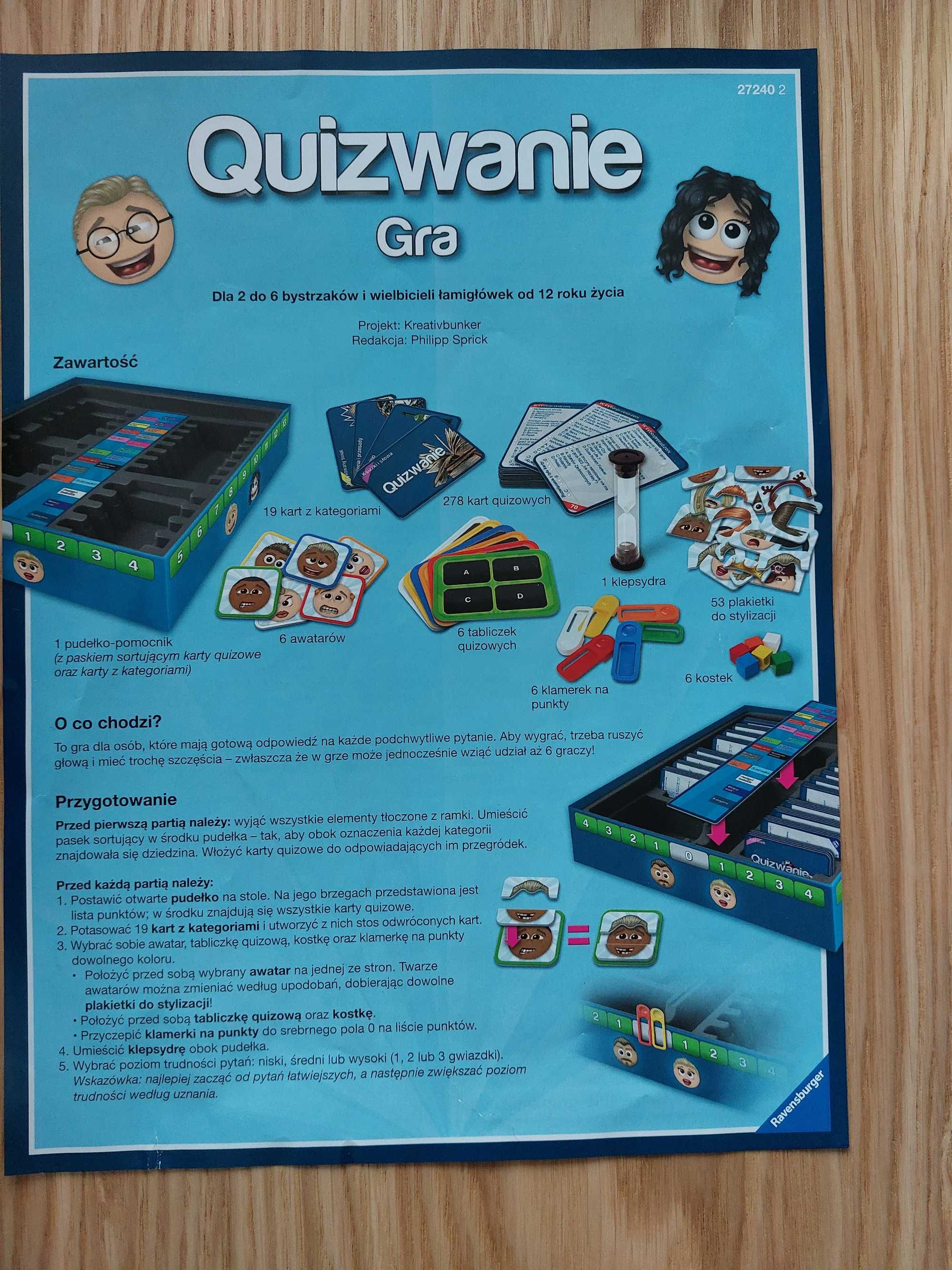 Quizwanie gra planszowa