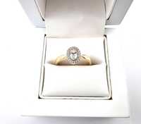 Piękny złoty pierścionek p375 2,43g