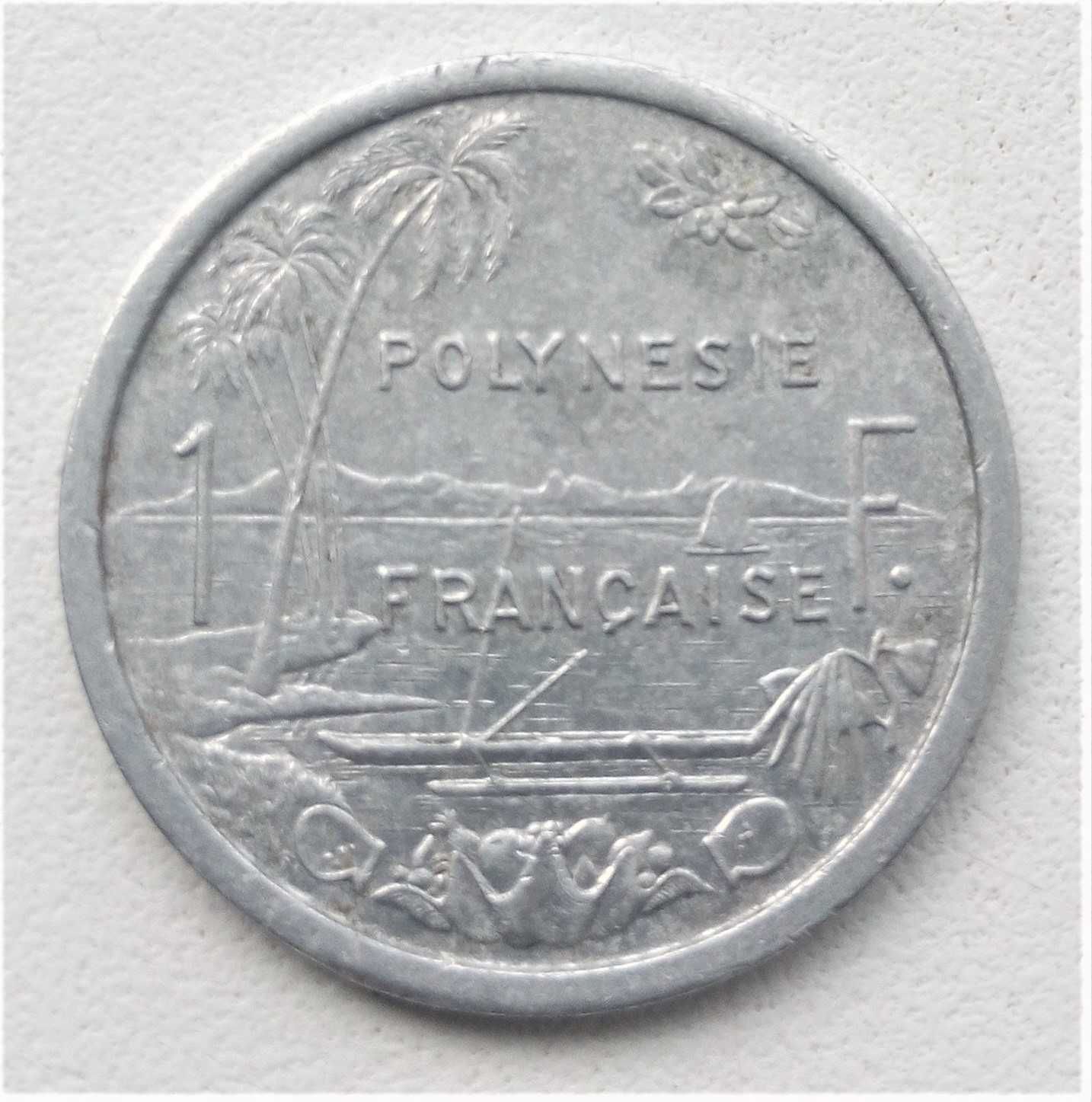 1 Франк. Французская Полинезия, 1965 год.