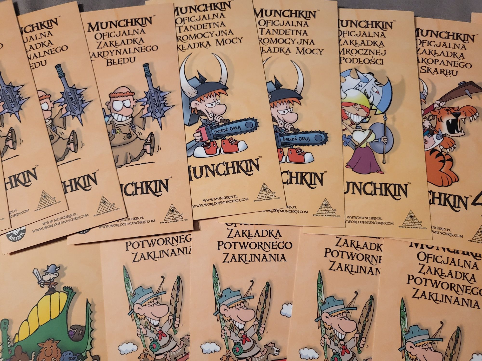 61 nowych zakładek Munchkin. Okazja