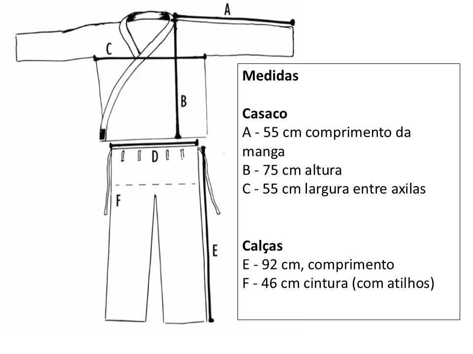 Kimono Branco - iniciados ou atletas de competição