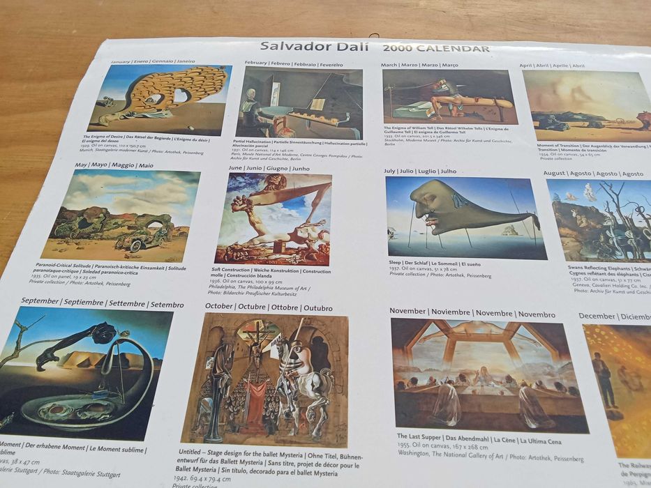 Calendário Salvador Dali, Coleção, Pintura, Antiguidades