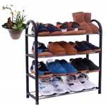 Półka na buty | 4 poziomy Stojak Regał Szafka Mocna Organizer na buty