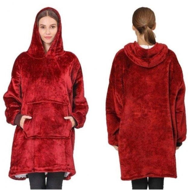 ПЛЕД Толстовка худі  з капюшоном і рукавами Huggle Hoodie оверсайз.