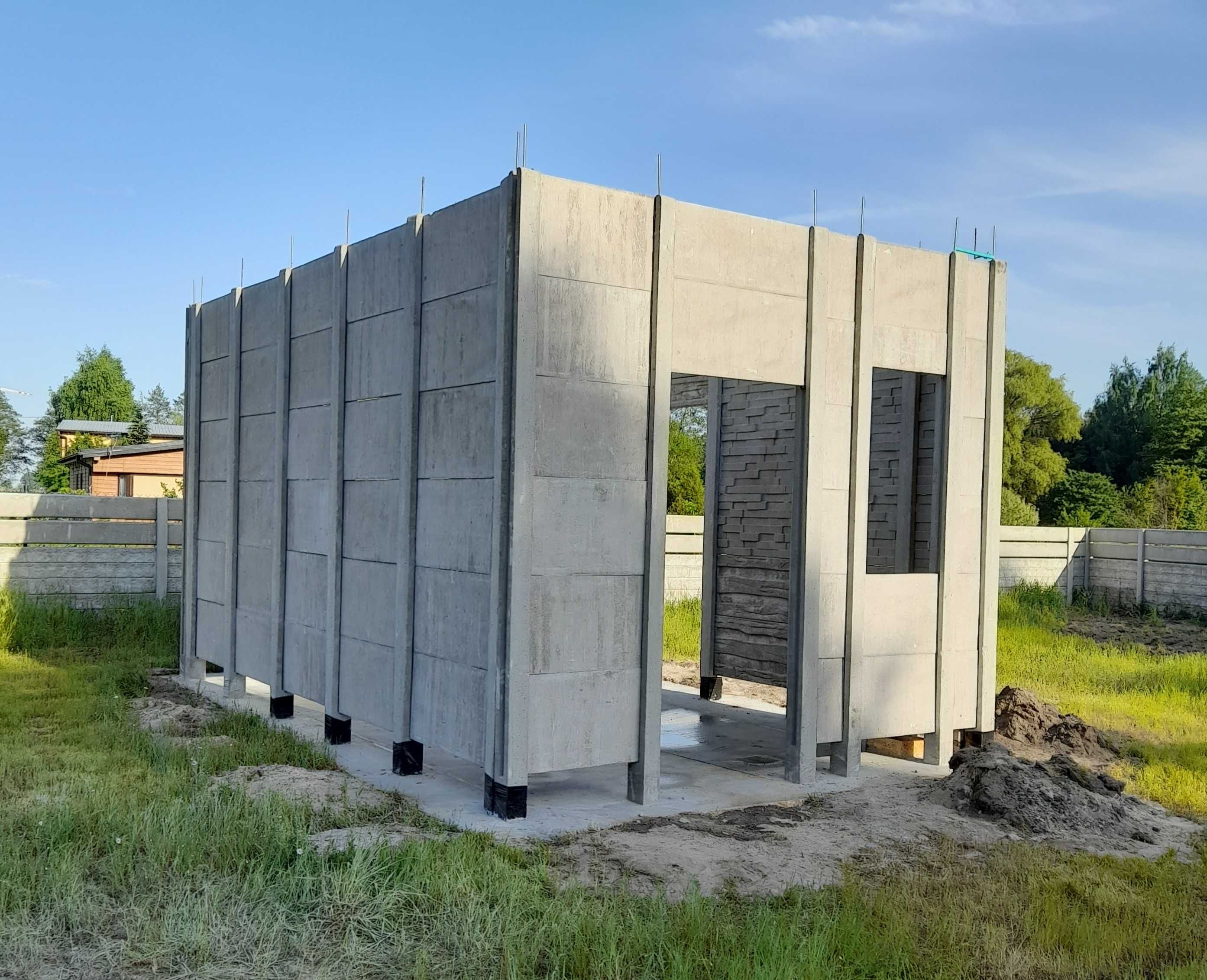 Wiaty , garaże , budynki gospodarcze , konstrukcje betonowe