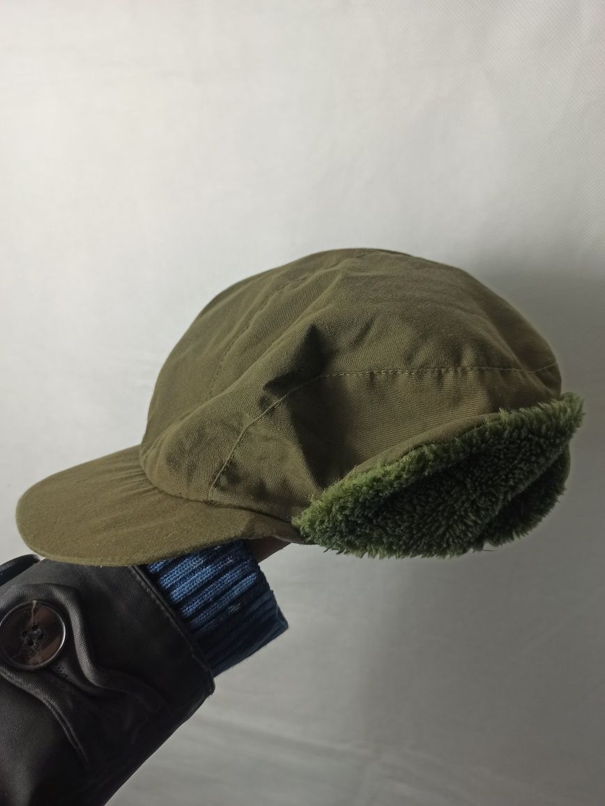 Reversible Military Trapper Hat Vintage 90s dwustronna czapka