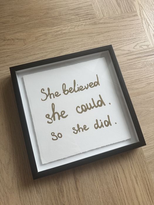 Obraz złoty napis TKMaxx