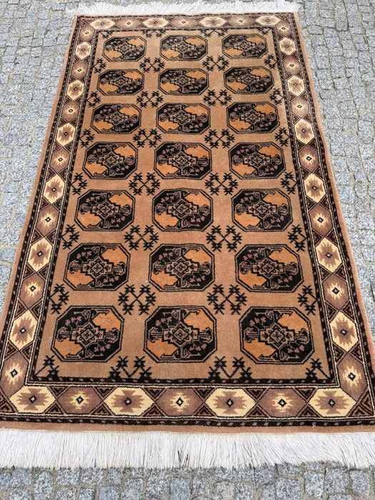 Dywan kaszmirowy r. tkany złoty Afgan Afganistan 210x120 gal.5tyś