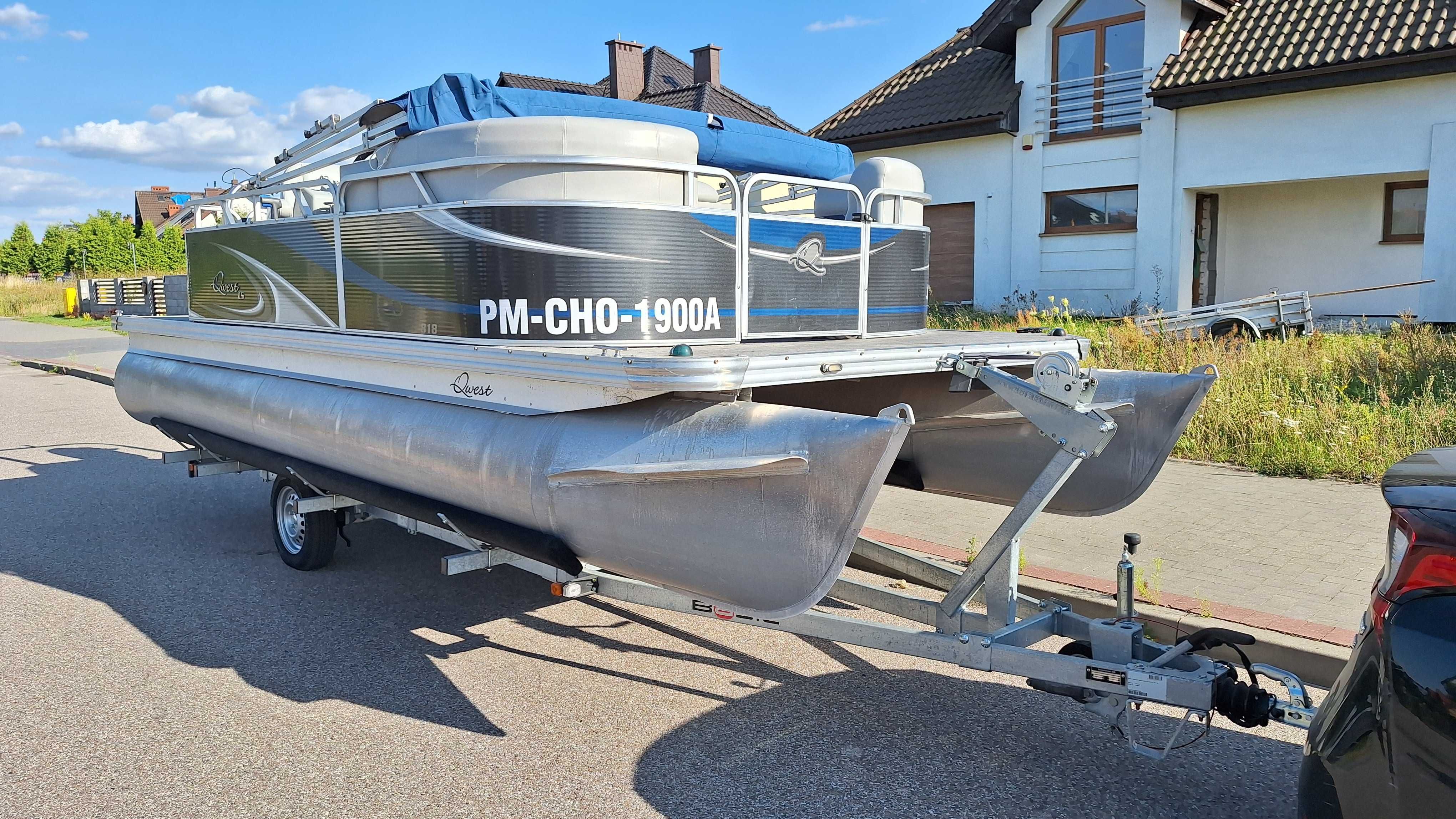 Łódź katamaran Qwest 818 LS 2016r Evinrude E-TEC 60KM