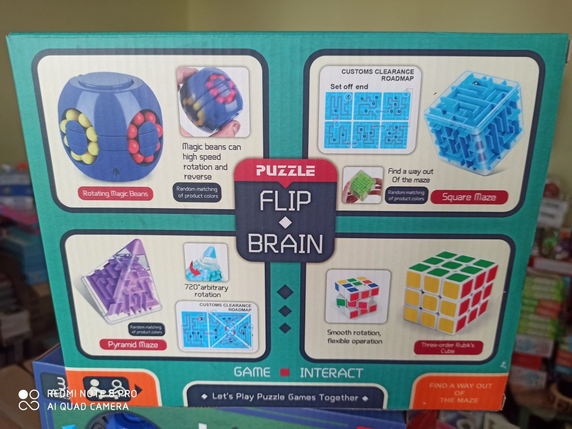 Набір головоломок лабіринт логічна гра кубик рубик рубика