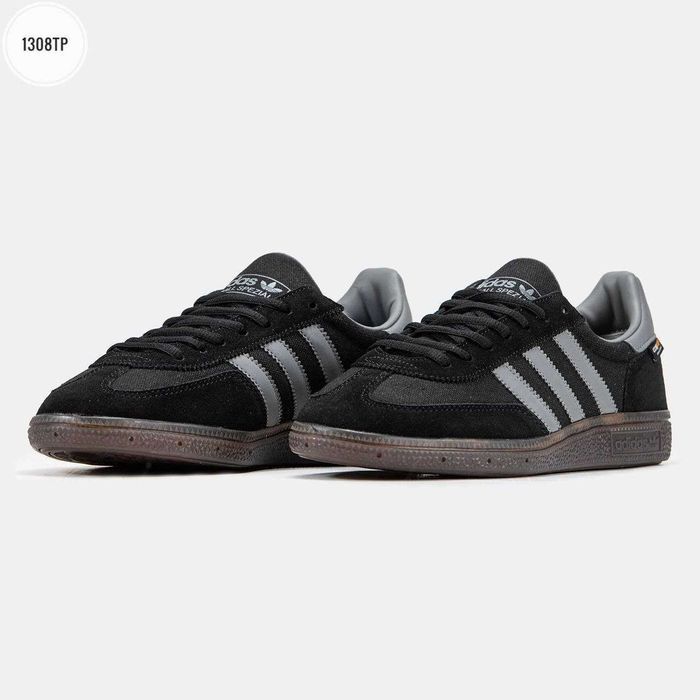 Мужские кроссовки Adidas Spezial Handball Cordura Black-Grey. 41-45