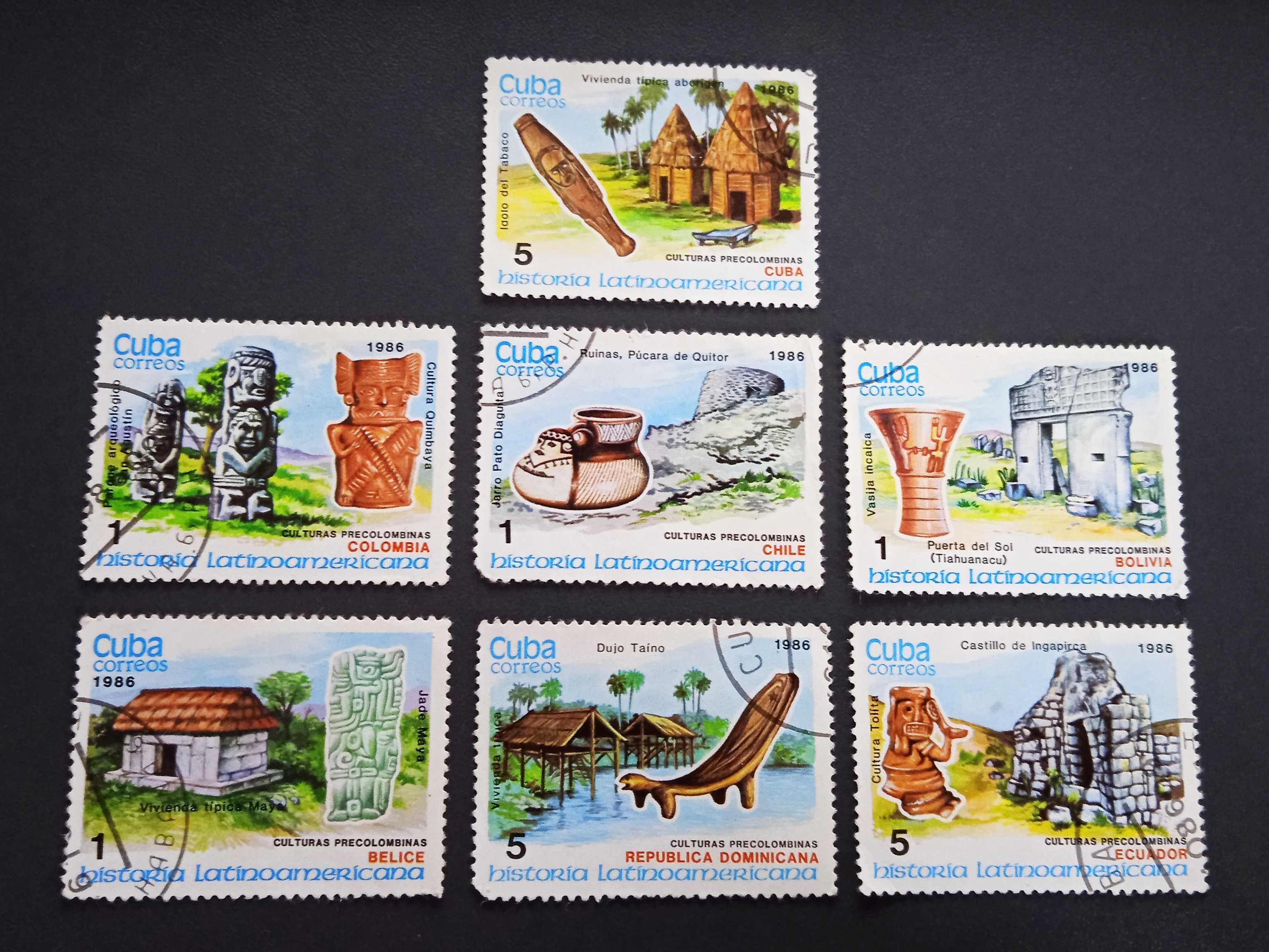 Марки почтовые (Куба, Болгария, и другое) всё на фото