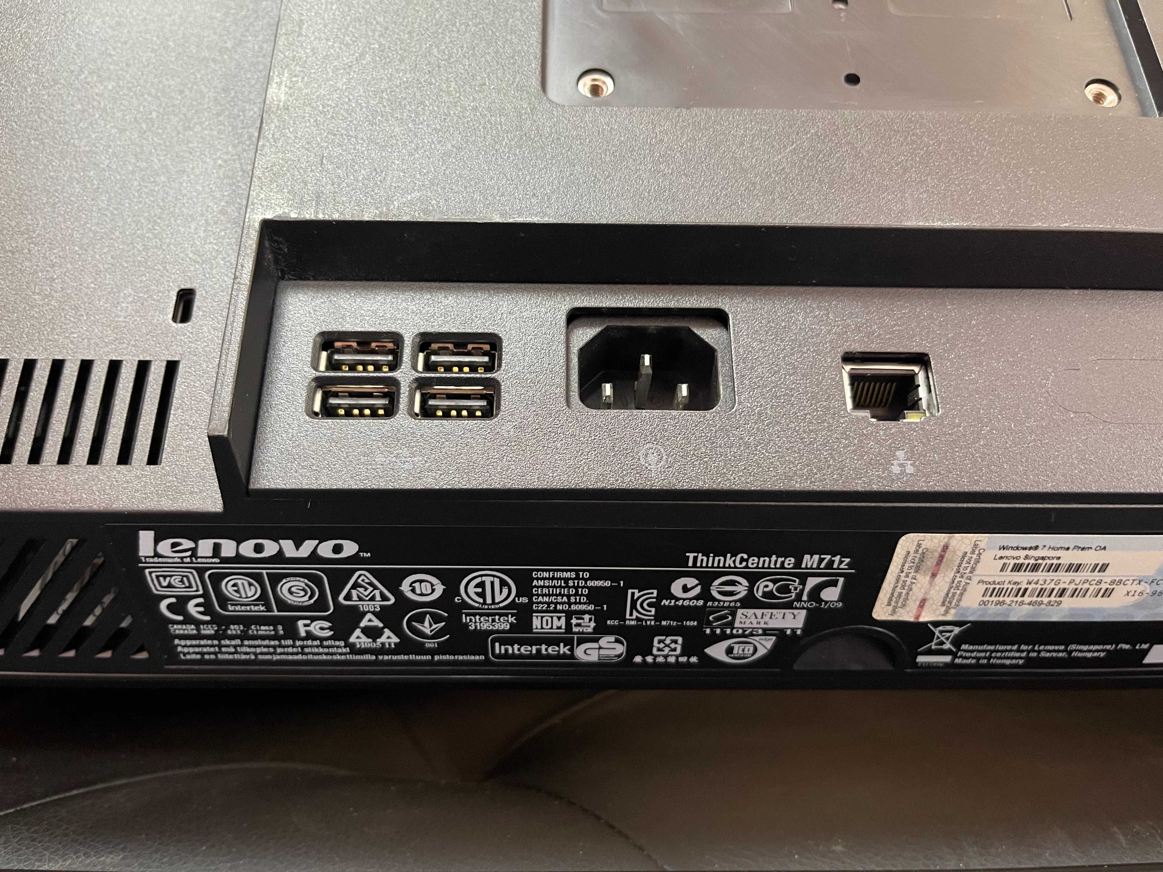 Моноблок Lenovo ThinkCentre M71z/i7-2600/8Gb/SSD180Gb/250HDD/21"/HD+
