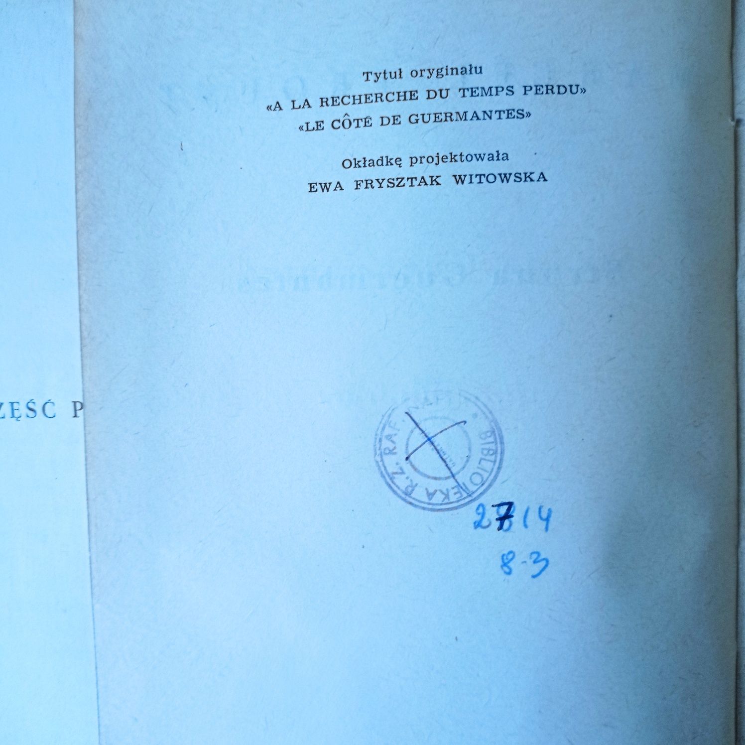 Marcel Proust w poszukiwaniu straconego czasu