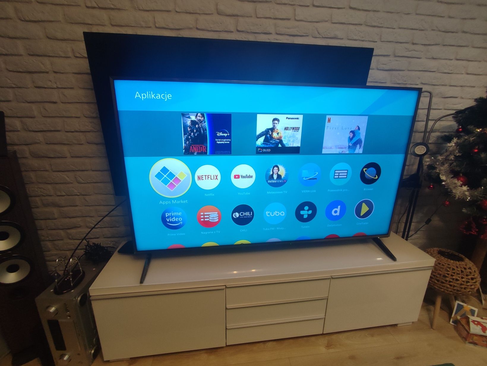 Panasonic 55'' DVB-T2 4K HEVC 4K PEŁEN KOMPLET