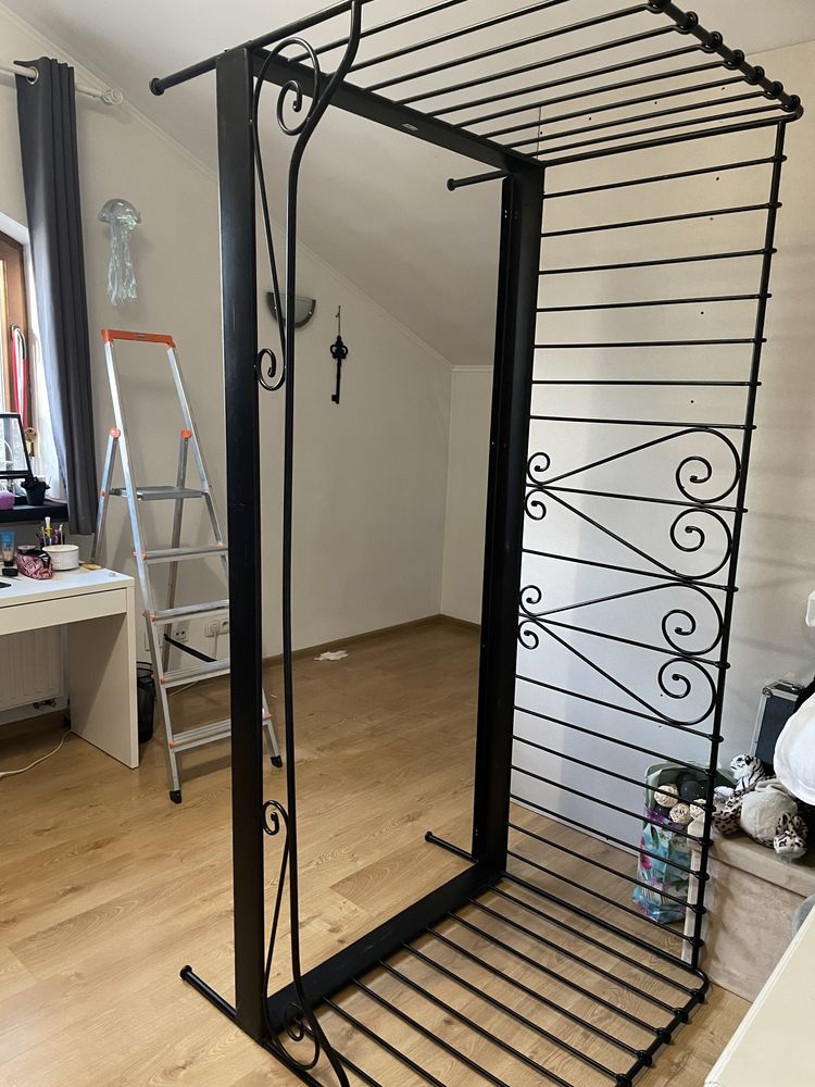 Lozko metalowe ikea stelaz regulowany materac 90x200