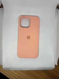 Pokrowiec cover silikon brzoskwiniowy Iphone 14 pro max