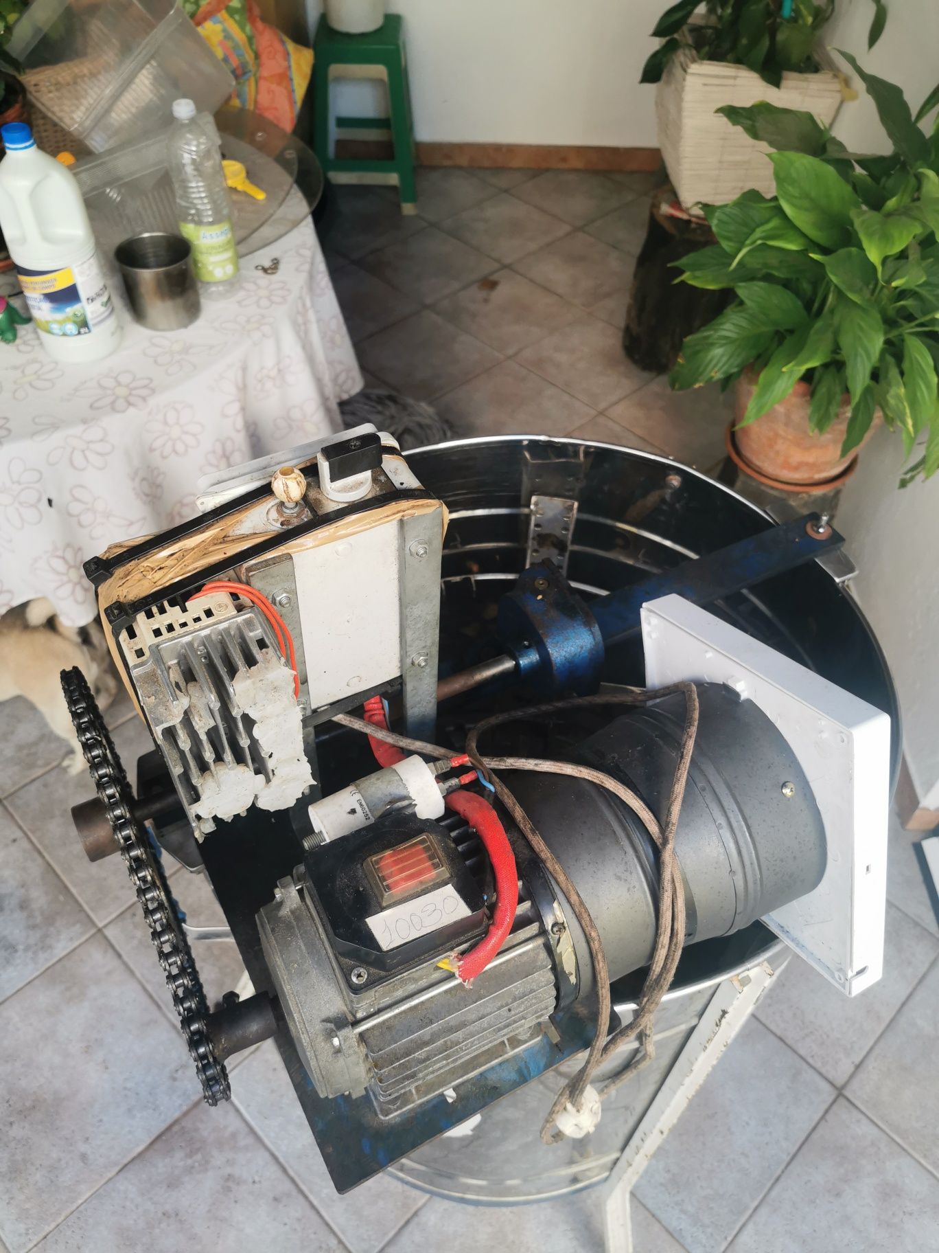 Extractor de mel com motor