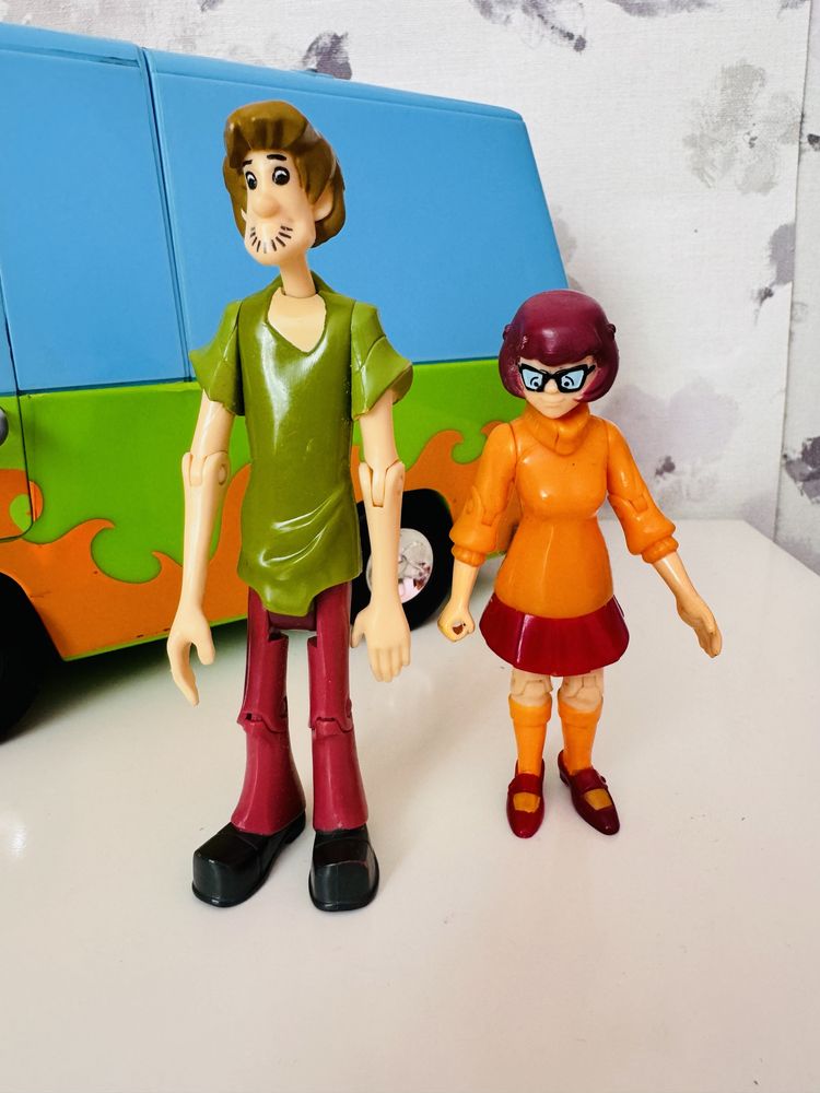Hanna Barbera Scooby Doo,figurki, auto Wehikuł,Velma,Kudłaty