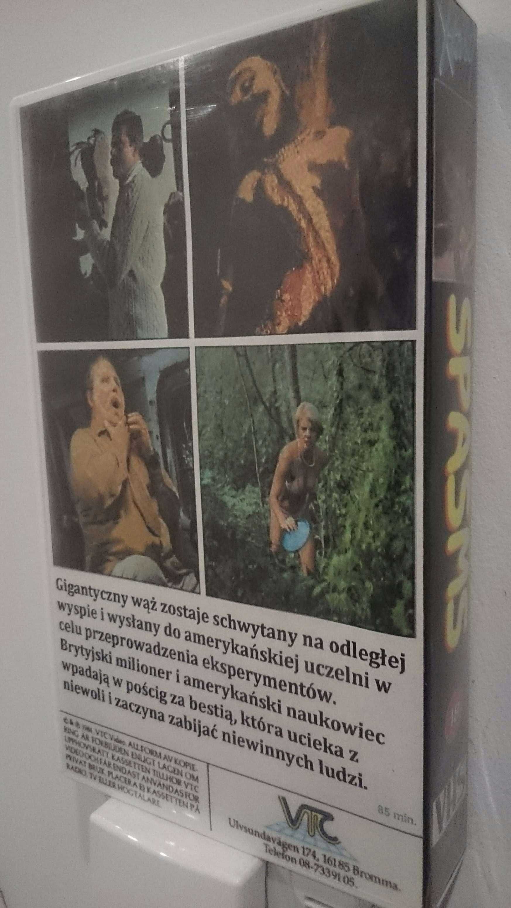 na śniegu, spasms ŚMIERTELNA ZDRADA śmiertelne zawody HORROR VHS FILMY