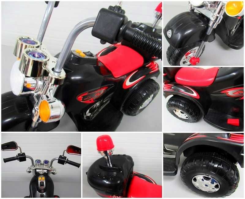 Motor Motorek na Akumulator  dla dzieci  muzyka światła kufer gratis