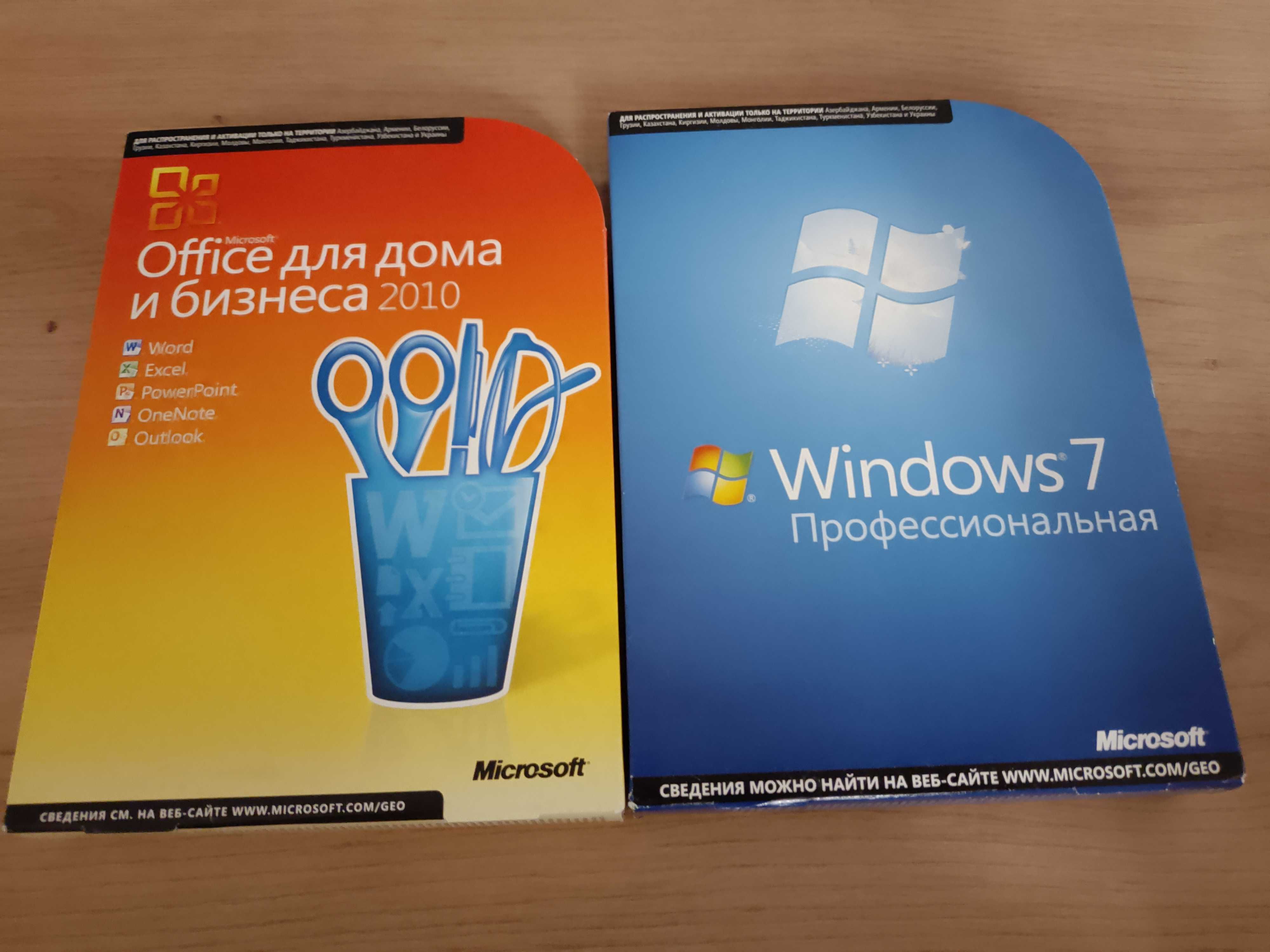 Windows 10 Pro та Office Home&Business ліцензійні FPP (box+disk+key)