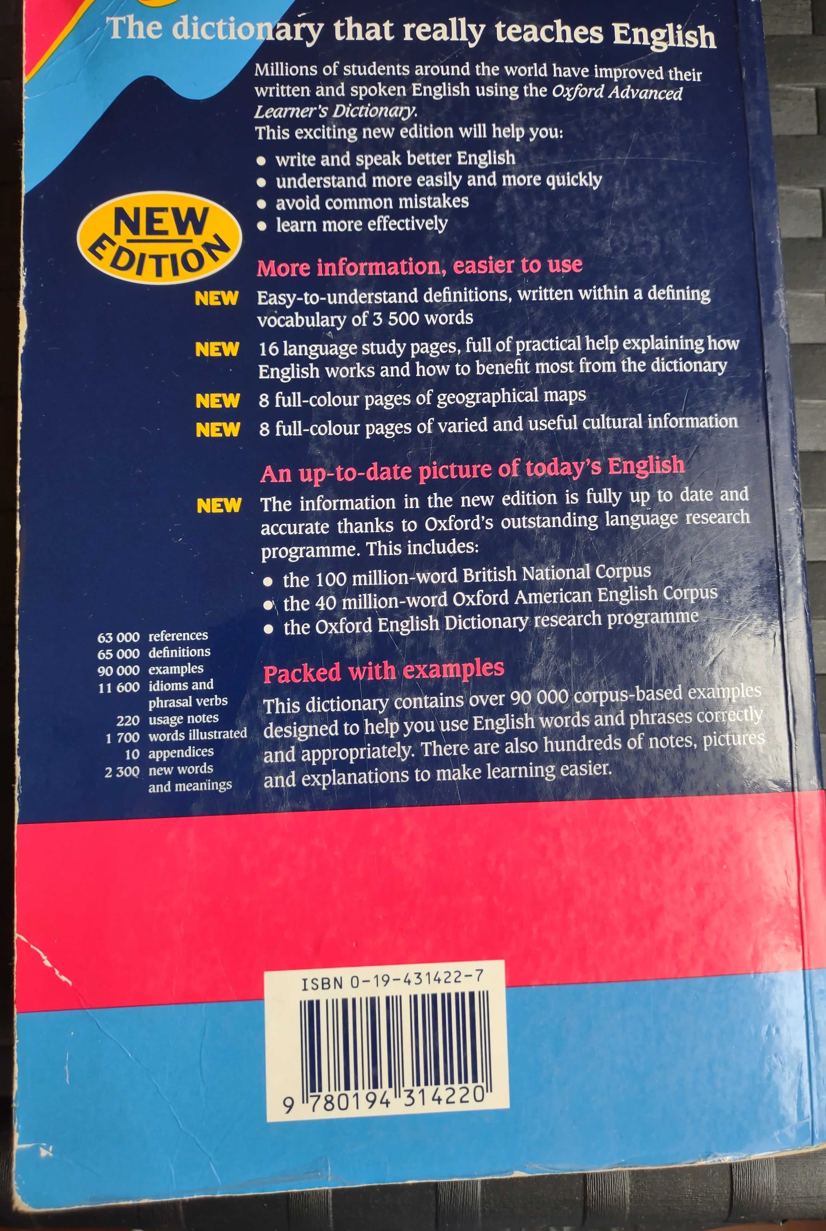 Dicionario de Lingua Inglesa Oxford Advanced Learners